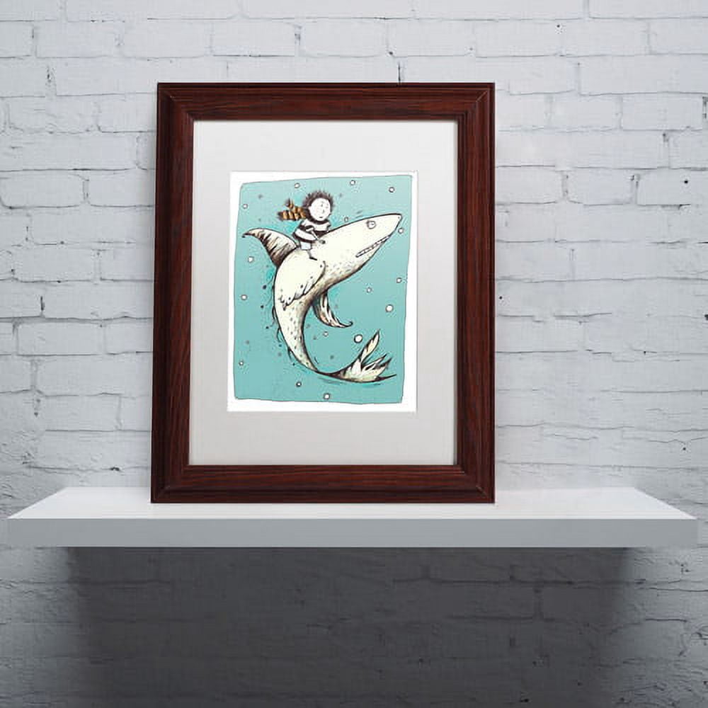 Carla Martell 'Fish Boy' Matted Framed Art