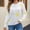 White, variant on Women's Long Sleeve Crew Neck Star Print Sweaters Loose Fit Knit Pullover Jumper Tops Winter Fall Outfits White