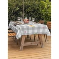 thumbnail image 3 of Outdoor Tablecloth with Umbrella Hole for Patio/Picnic/Party/Camping, Grey Plaid Groundhog Waterproof Table Cloth Rectangle Table Cover Washable, Spring Floral Butterfly Botanical (52"x 70"), 3 of 8