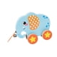 thumbnail image 5 of Juguete de madera para caminar y tirar, juguetes de actividades de aprendizaje temprano, juguete de madera con forma de rueda para animales Elefante, 5 of 9