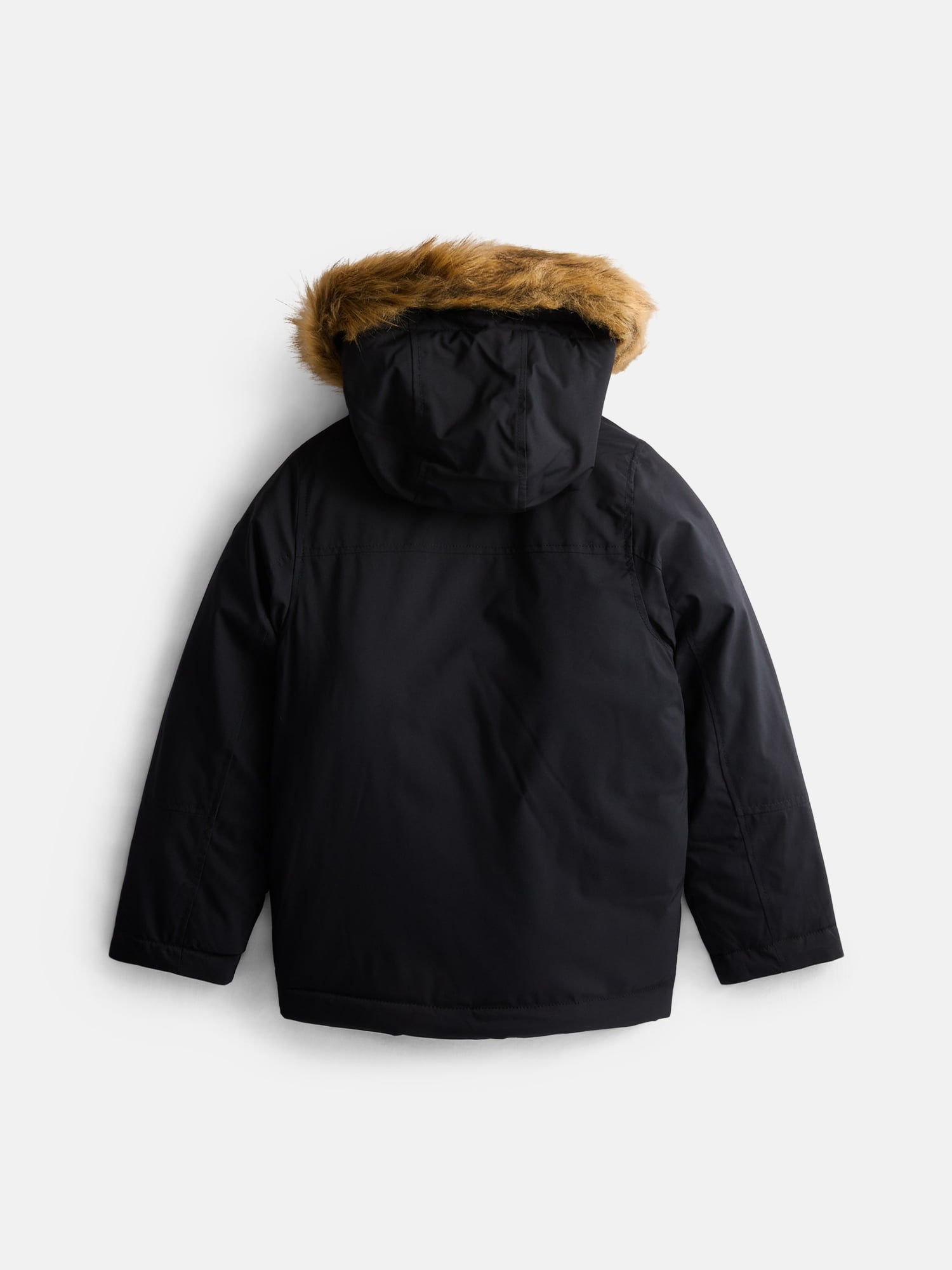 Ozark Trail Boys' Parka Jacket with Faux Fur Hood, Sizes 4-18