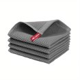 thumbnail image 3 of 4/6pcs Solid Color Waffle Washcloth, Dish Towels Cloth, Absorbent Quick Drying Cleaning Towel, Small Square Towel, 12*12in, 3 of 5