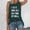 T Shirts for Women Clearance under $5 Dark Green, variant on Womens Letter Graphic Print Tank Tops Crewneck Sleeveless Summer Casual Loose Fit T Shirts Tee