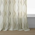 thumbnail image 6 of Suez Bronze Embroidered Faux Linen Sheer Curtain (1 Panel), Suez Bronze, 50W X 120L, 6 of 9