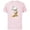Soft Pink, variant on Disney Gold Mickey Mouse Pose - Short Sleeve Cotton T-Shirt for Adults -Customized-White