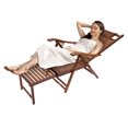 thumbnail image 3 of Bamboo Folding Lounge Chair, Folding Reclining Chair with Adjustable Backrest, Adjustable Backrest Folding Chair Used in Living Rooms, Terraces, Hotels,etc, 3 of 22