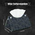 thumbnail image 6 of Lsque Golden Peonies Printed Long Tissue Box Cover Holder, Facial Paper Organizer Dispenser,Triangle with Bottom Belt, PVC Leather Decorative Organizer, 6 of 9