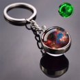 thumbnail image 1 of Glow In The Dark Multicolor Planet Galaxy Keychain Universe Key Chain Outer Space Astronomical Jewelry Glass Ball Keyring tzw, 1 of 7