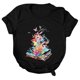 thumbnail image 5 of Blusa de manga corta de verano con cuello redondo para mujer a la moda, camisetas con estampado informal Fridja hjk3425, 5 of 7