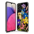thumbnail image 3 of MUNDAZE Samsung Galaxy A71 4G Shockproof Clear Hybrid Protective Phone Case Blue Yellow Vintage Spring Wild Flowers Floral Cover, 3 of 5