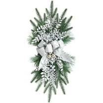 Christmas Upside Down Tree Wreath Front Door Hanging Ornaments Front Door Tree Wreath Christmas Hanging Decoration