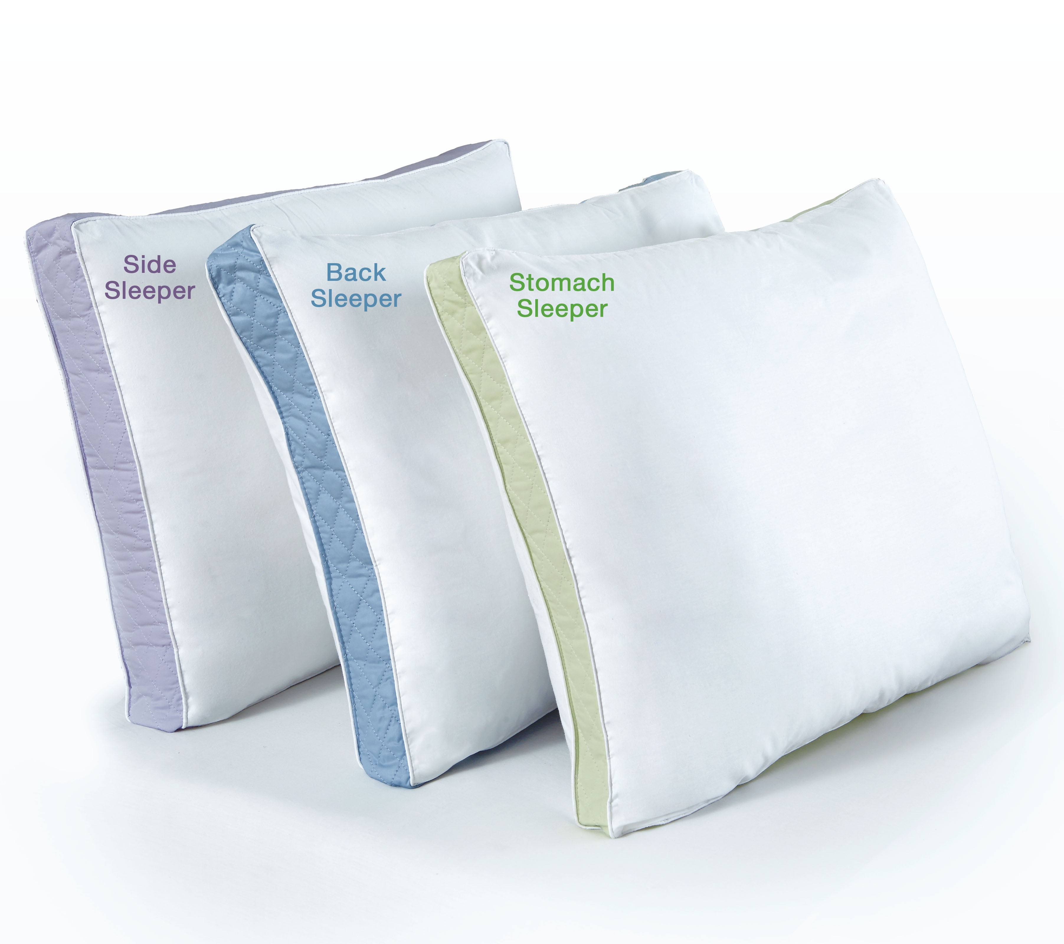 Ultrasoft Quilted Sidewall Bed Pillows, Firm, Set of 2