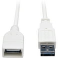 thumbnail image 3 of Tripp Lite 3ft Universal Reversible USB 2.0 Hi-Speed Extension Cable, White, 3 of 4