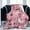 Pink, variant on Jioakfa Soft Fluffy Cat Pattern Blanket, Cute Feline Design Throw Blanket For Adults Kids Pet,Lightweight Warm Plush Blanket For Couch Bed Sofa, For Cat Lovers Pink 40*28Inch