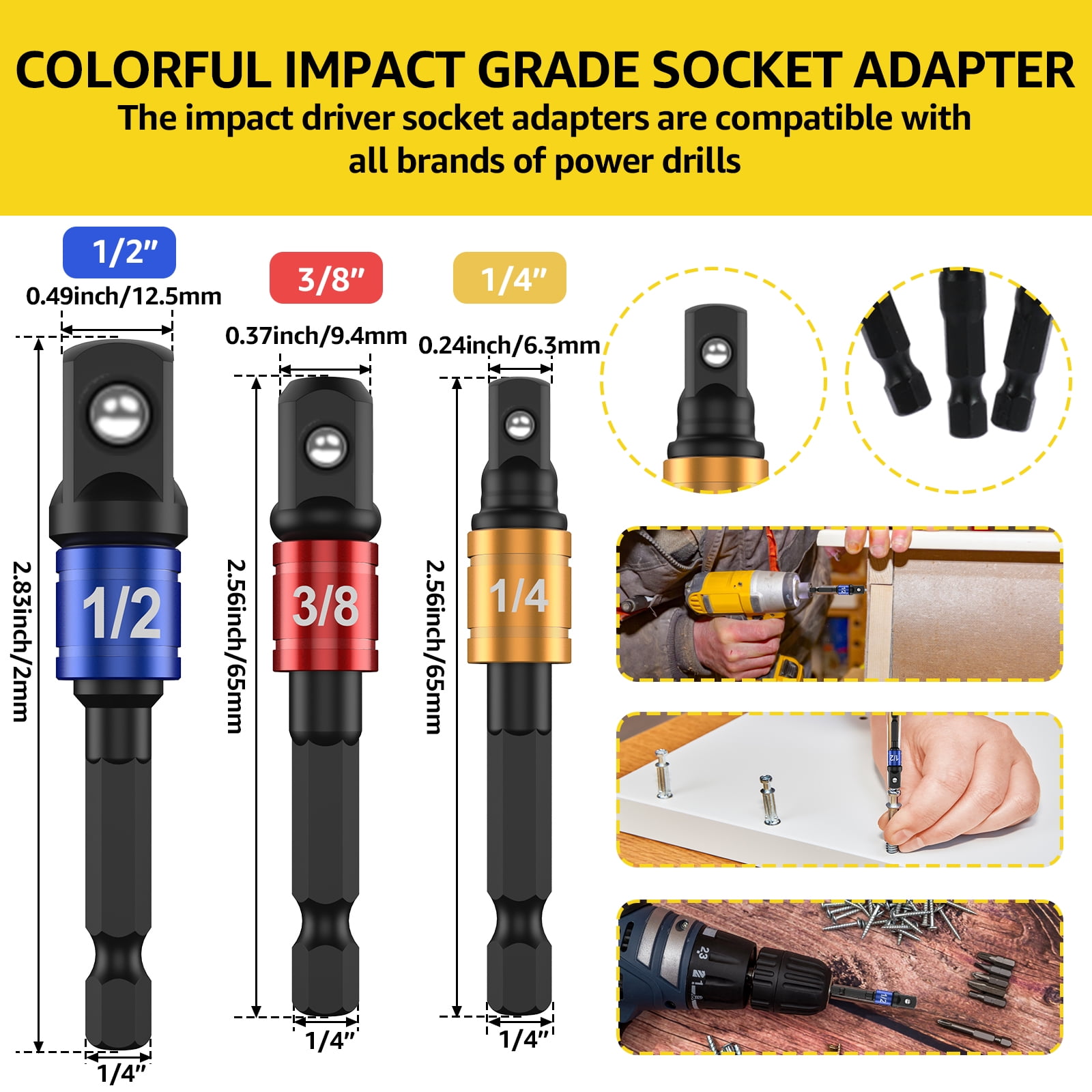 TMWEFUSC 30Pcs Flexible Drill Bit Extension Kit Quick Release Soft Shaft Screwdriver Kit with 105° Right Angle Drill Attachment 360° Rotatable Socket Adapter Extension Rod and 10 Bits