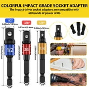 TMWEFUSC 30Pcs Flexible Drill Bit Extension Kit Quick Release Soft Shaft Screwdriver Kit with 105° Right Angle Drill Attachment 360° Rotatable Socket Adapter Extension Rod and 10 Bits