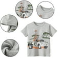thumbnail image 4 of LYMAYTER 1-8Y Toddler Kids Baby Summer Cotton Tee Shirt for Boys Cartoon Short Sleeve Tees Shirts 100% Organic Cotton T-Shirt, 4 of 10