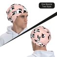 thumbnail image 6 of Salouo French Bulldog1 Print Unisex Beanie Hat,Knitted Baggy Skull Cap Winter Warm Hats Beanie Sleep Hats Cancer Headwear Caps for Women & Men 1 Pieces, 6 of 7