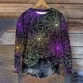 thumbnail image 5 of Heisall Womens Hoodies 2025 Autumn Winter Halloween Print Round Neck Long Sleeve Drop Shoulder Loose Casual Fashion Hooded Sweatshirts, 5 of 5