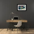 thumbnail image 3 of Retrobot 18x12 Black Ornate Wood Framed with Double Matting Museum Art Print Titled - Battery Operated Moon Patrol XT-978, 3 of 4