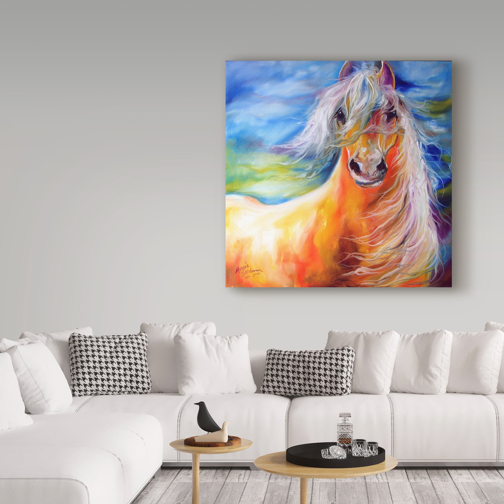 Trademark Fine Art 'Bright Day Equine' Canvas Art by Marcia Baldwin