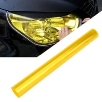 LULULION Durable Yellow Vinyl Car Headlight Tint Film Self Adhesive Waterproof