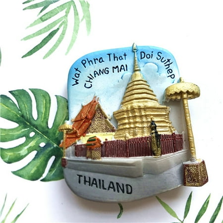 

Magnetic refrigerator sticker Thailand tourist souvenir Chiang mai elephant magnet sticker pattaya phuket koh samui Bangkok gift
