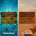 thumbnail image 6 of (2 Pack) Custom Maximum Load - Lbs OSHA Warning Sign 14 Inch X 10 Inch Plastic Sign, Weather Resistant, UV Protected for Workplace, Business, and Construction Site, Made in the USA, 6 of 8