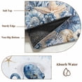 thumbnail image 5 of Ocean Octopus Area Rugs 3x5 ft Blue Yellow Sea Star Shell Coral Gradient Blue Washable Rug Non Slip Indoor Carpet Absorbent Floor Mat for Living Room Bedroom Dining Room, 5 of 9