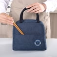 thumbnail image 2 of Bolsa de almuerzo impermeable con parche, nevera con aislamiento térmico, caja Bento (azul) Ehuebsd Libre de BPA, 2 of 4