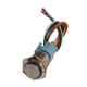 thumbnail image 2 of Interruptor de Botón Pulsador Momentáneo LED de 1 Pieza de 16 Mm con Conector IP65 Impermeable, Interruptor Hecho de material acero Azul Gloria Interruptor de botón LED, 2 of 8