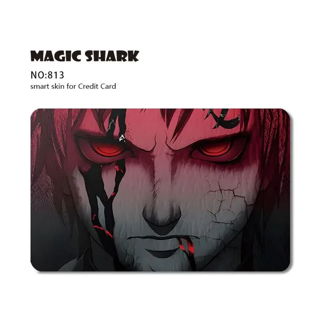 Fashion Cartoon Anime Game PVC Matte Film Sticker Case Skin for Credit Card Big Small No Chip 813 Small Chip
