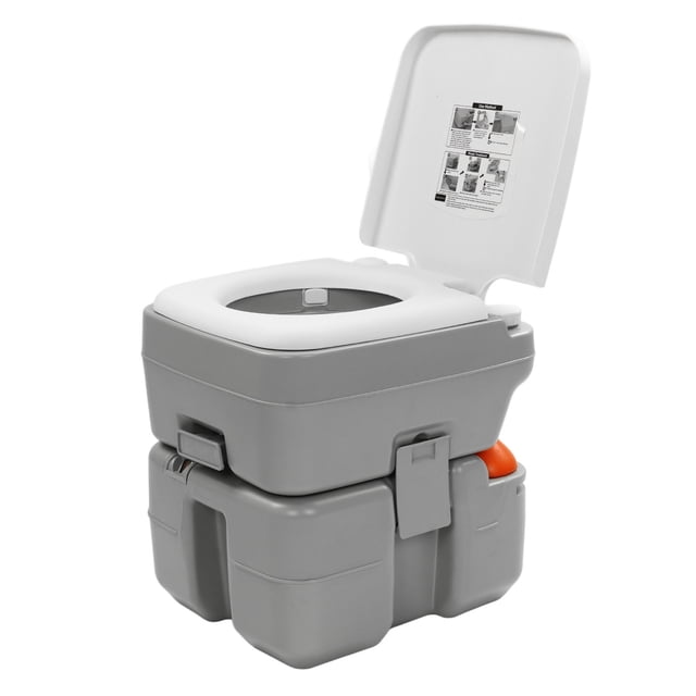 Indoor Outdoor Commode, Portable Travel Toilet 3 Way Flushing 5 Gallon Easy To Clean Deodorization for Boat