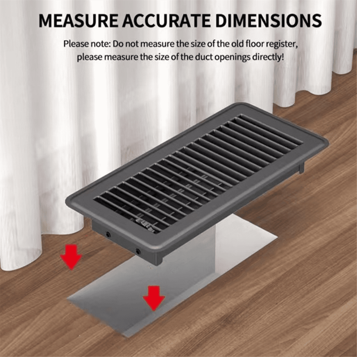 3Pc Floor Vents,4x10In Floor Register Floor Vent Covers for HeavyDuty Air Floor Vent Cover for Home Floor Wall Ceiling,B