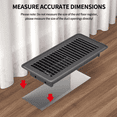 thumbnail image 7 of 3Pc Floor Vents,4x10In Floor Register Floor Vent Covers for HeavyDuty Air Floor Vent Cover for Home Floor Wall Ceiling,B, 7 of 7