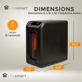 thumbnail image 3 of LifeSmart Chauffage d'Appoint Portable Électrique Infrarouge 3 Éléments 1500W, 3 of 10