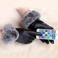 thumbnail image 4 of Jinsinto Ladies Leather Gloves Rabbit Gloves Mittens Women Driving Gloves Soft Comfor, 4 of 4