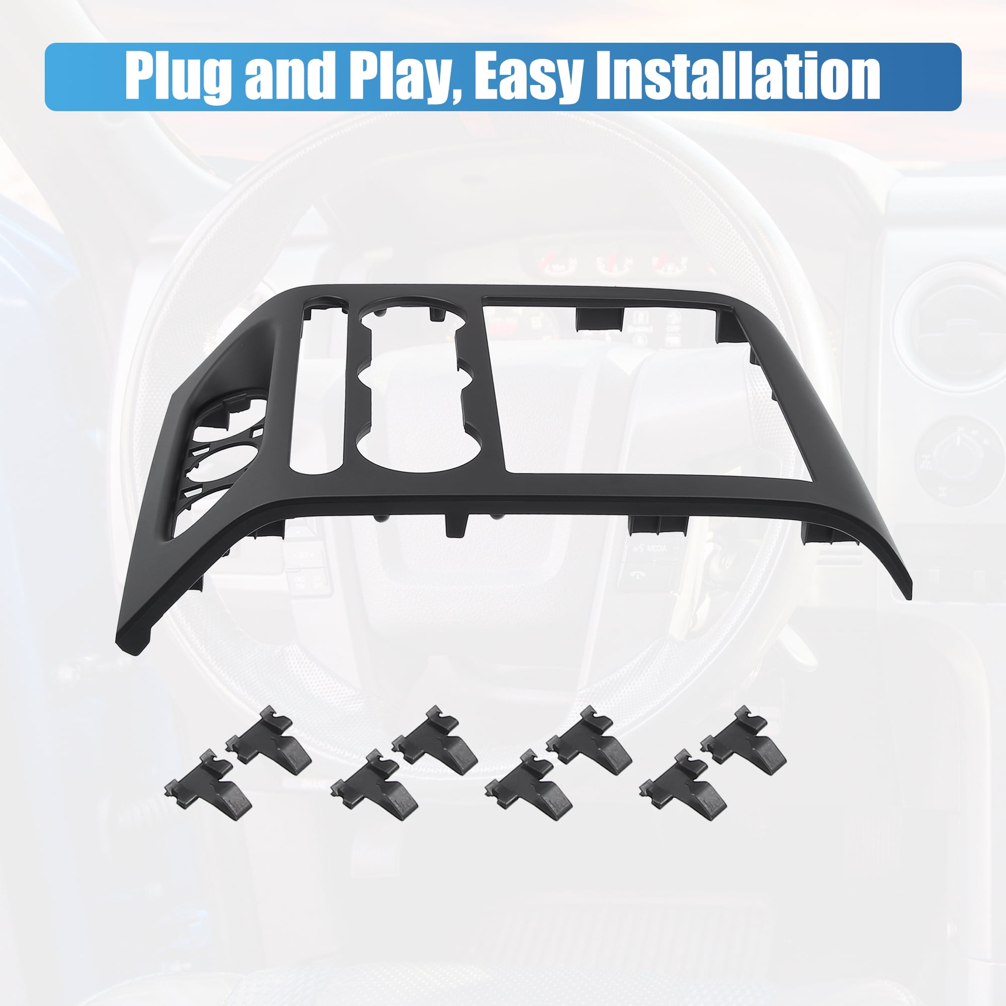 Unique Bargains Front Dash Radio Bezel Center Trim Panel Cover for Ford F-150 2004-20