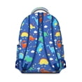thumbnail image 3 of Dinosaur Student School Backpack for Student Cute Roaring Dino Print with Planets Stars Forest Nature Theme Colorful Design, 3 of 4