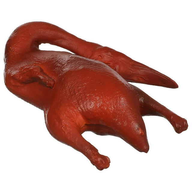 1pc Plastic Roast Duck Model Desktop Ornament Lifelike Animal Decoration Photo Props for Home Shop