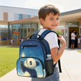 thumbnail image 4 of Jeiento Preschool Backpack for Toddler 2-5, Cute Panda 13.5 Inch Kids School Bag for Boys, Lightweight Bookbag with 2 Side Mesh Pockets, Blue, 4 of 7