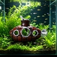 thumbnail image 4 of Cueva de resina para acuario, decoración para peceras – Adorno de roca de arenisca natural con entrada grande para peces, camarones y tortugas – Refugio acuático para terrario o acuario paisajístico, 4 of 6