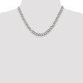 thumbnail image 4 of 925 Sterling Silver Curb Chain Styles Necklace 7.5 mm Pav‚ 18 inch, 4 of 4