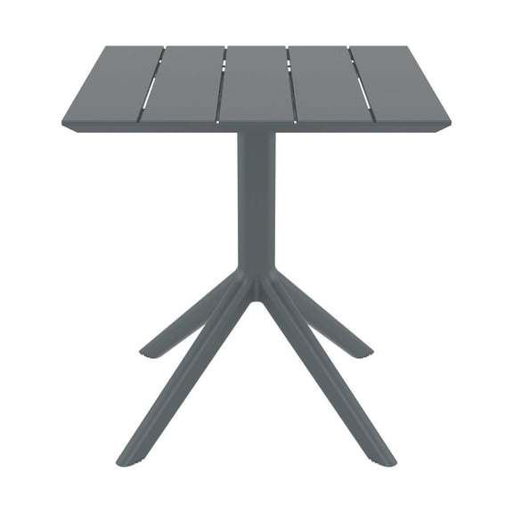 Compamia Paris Square Table 27 inch Dark Gray