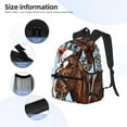 thumbnail image 5 of Gaeub Christmas Horse School Backpack Waterproof Bookbag for Men Women College High School Bags, 5 of 8