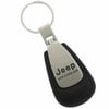 Jeep Wrangler Black Leather Tear Drop Key Chain