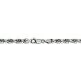 thumbnail image 4 of 14k White Gold 4.5mm D/C Quadruple Rope Chain (Weight: 33.29 Grams, Length: 24 Inches), 4 of 4