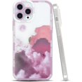 thumbnail image 1 of Compatible con iPhone 13 Pro Funda Estética Nube Luna Linda Funda Delgada para Teléfono para Mujeres Niñas Hombres Niños, Silicona TPU Suave Protectora Lente de Cámara Completa Co, 1 of 5