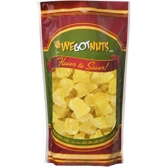 We Got Nuts Dried Pineapple Chunks | Freshly Packed Pineapple In A Perfectly Sealed Bag | Healthy Snack Full Of Vitamins, Minerals, Antioxidants, Fibers & Enzymes | Kosher Certified Dried Fruit (5lb)