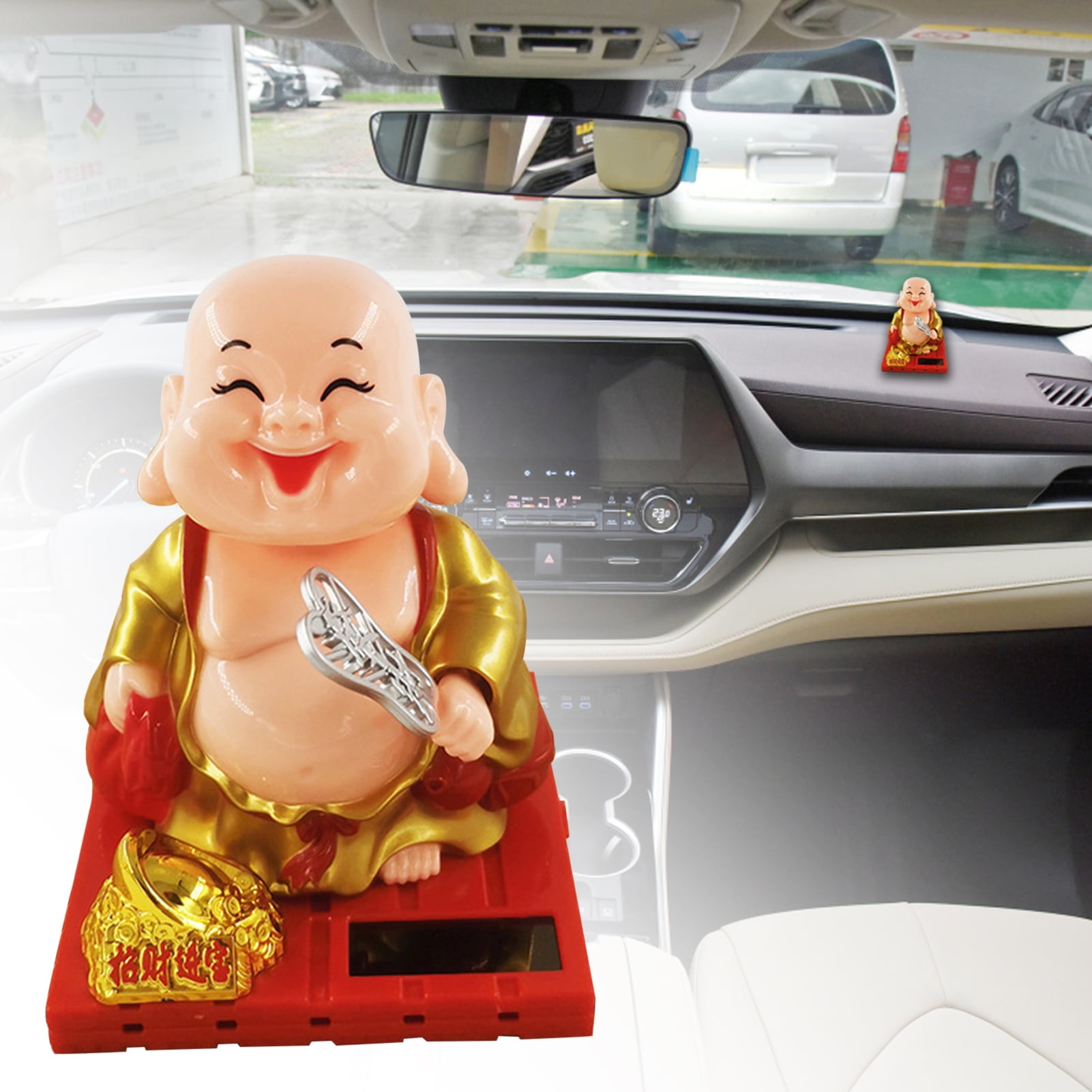 Plastic dome cover case show display lid Amulet Buddha statue Decoration 10cm 